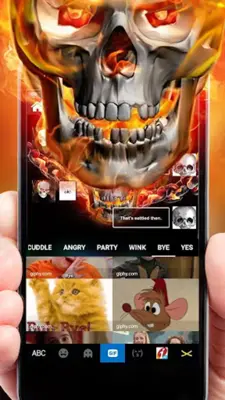 Fire Skull Theme android App screenshot 0